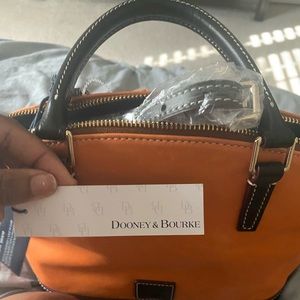 Hot Brand new Genuine Orange Leather Donney&Burke!